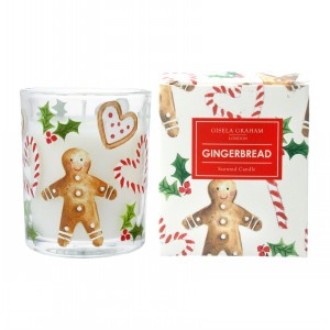 Gingerbread & Candy Cane Boxed Candle  Sml